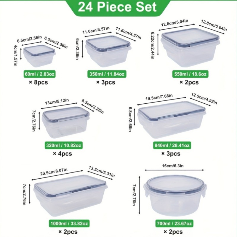 48-częściowy zestaw pojemników – Food Storage Time recenzja i cena