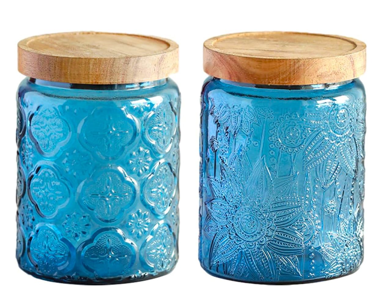 Szklany słoik kuchenny w stylu – Food Storage Jars With Wooden Lids recenzja i cena