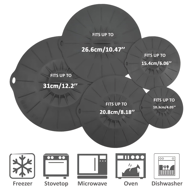 5 szt. Uniwersalne silikonowe  – Silicone Stretch Lid recenzja i cena