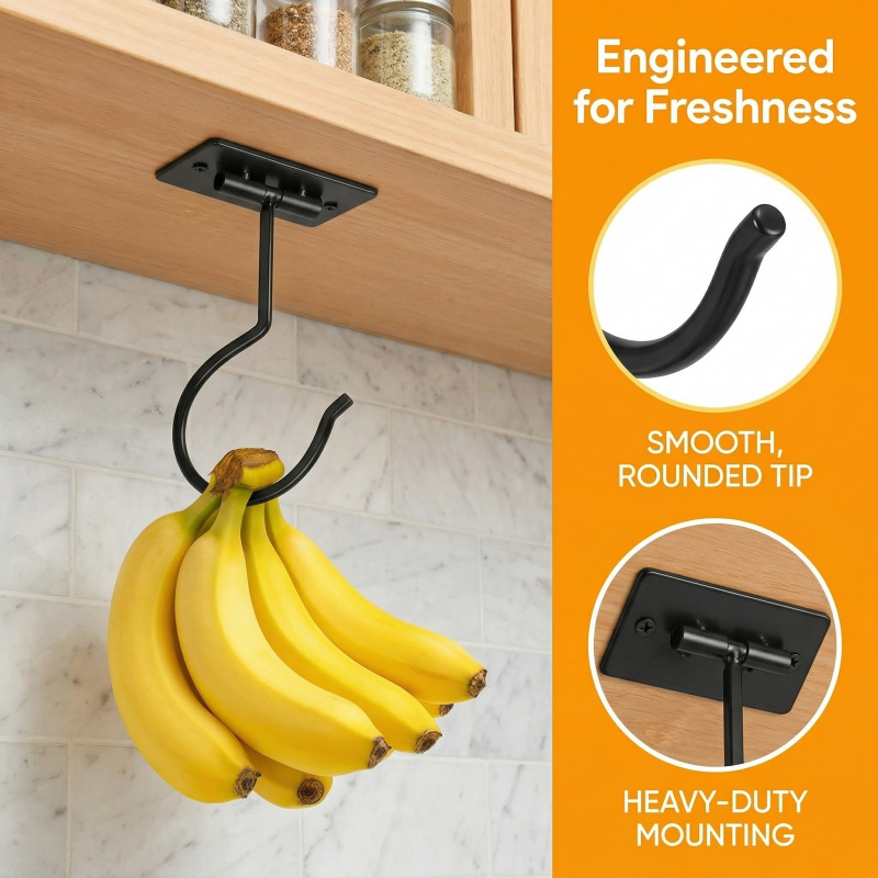 Czarny metalowy samoprzylepny  – Food Storage Kitchen Cabinet recenzja i cena