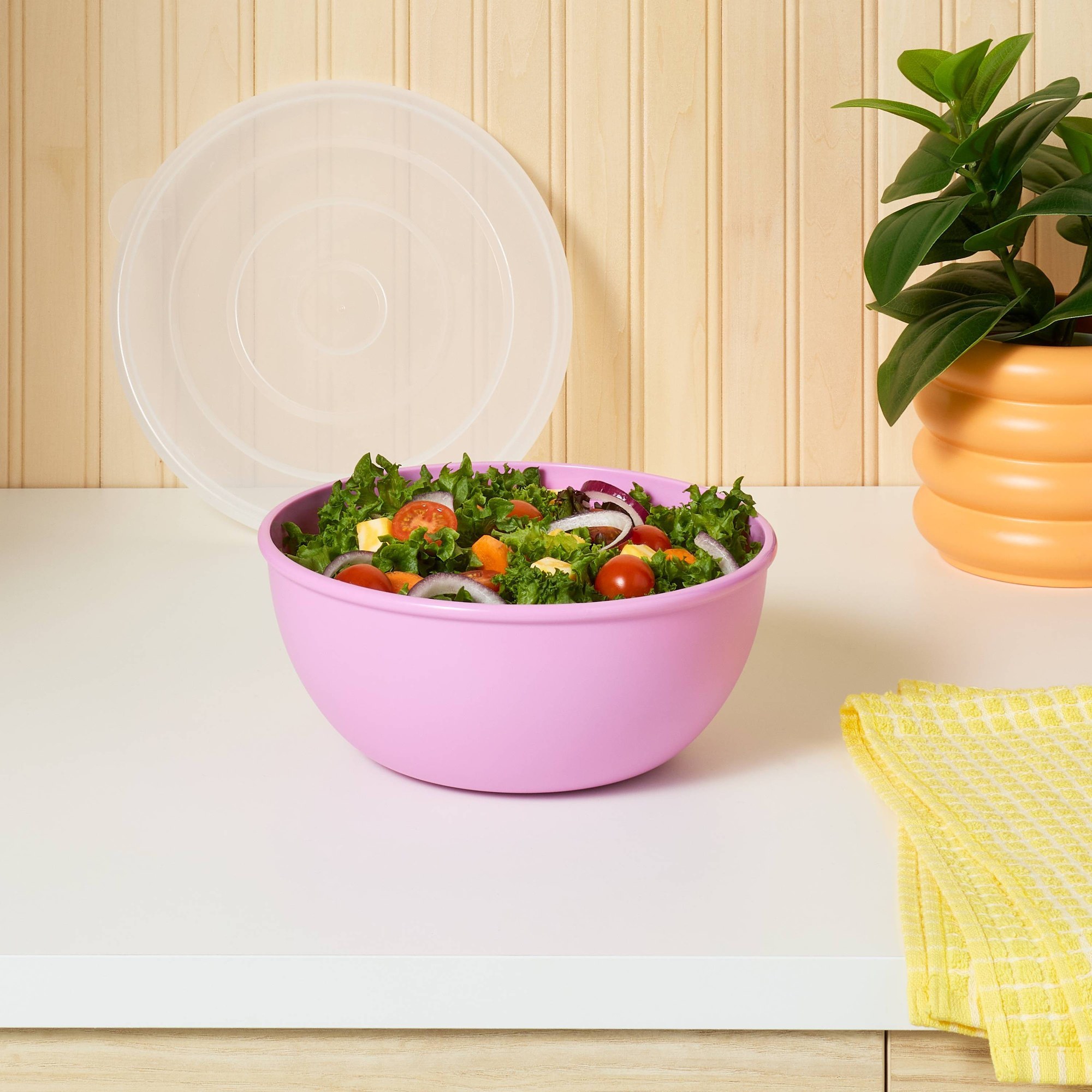Różowa miska z dopasowaną pokr – Storage Food Prep recenzja i cena