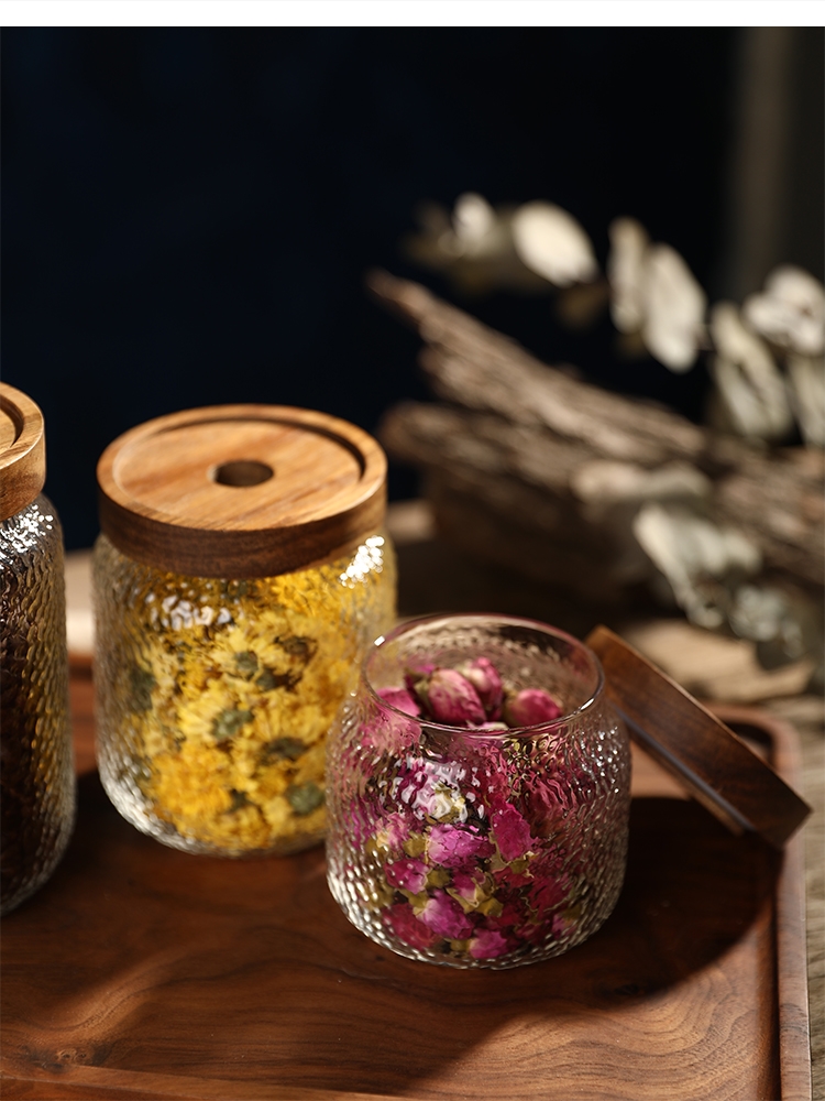 Szklana butelka do przechowywa – Food Storage Jars With Wooden Lids recenzja i cena
